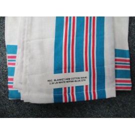 THE LINEN COMPANY HOSPITAL AND HOME PRODUCTS 36 NEW BABY INFANT RECEIVING SWADDLING HOSPITAL BLANKETS LARGE 30''X40'' STRIPED