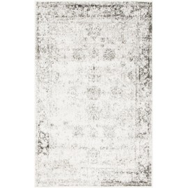 Unique Loom Sofia Collection Area Rug - Casino (3' 3" x 5' 3" Rectangle, Gray/ Beige)