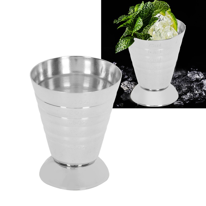 Bar Measuring Cup High Accuracy 3 Scales 304 Stainless Steel