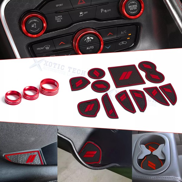 Xotic Tech Red Insert Mats + Air Outlet & Radio