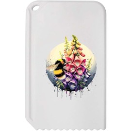 Azeeda 'Bumblebee & Foxglove' Plastic Ice Scraper (IC00037214)