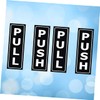 Ciieeo 4pcs Push Pull Door Sign Stickers Decals for Home