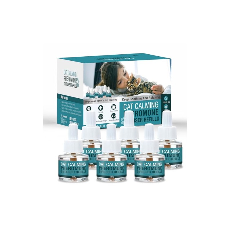 Cat Calming Diffuser Refill 6 Pack Cat Calming Pheromone Diffuser