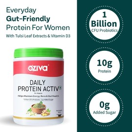  Daily Pro.tein Activ for Women | Best Pro.tein Powder for Women with 120g Pro.tein, Probiotics, Shatavari for Increased, (Chocolate 300 g)
