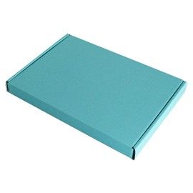 BABY BLUE MINI A6 A5 A4 LARGE LETTER SHIPPING SATIN CARDBOARD BOXES (C5 (22cm x 16cm x 2cm), 20)