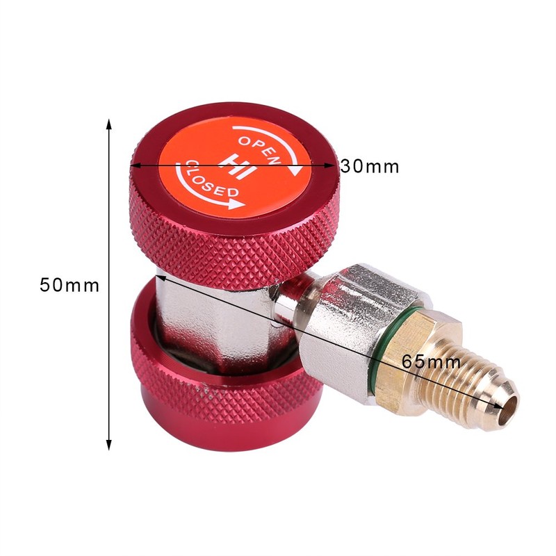 Quick Coupler, R134 A/C Low/High Quick Coupling Air Conditioning Coupling