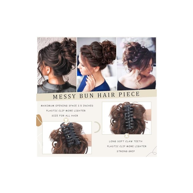 Extensiones Pelo Natural Moños Postizos Coletero Sintético Postizo Rizado Ondulado
