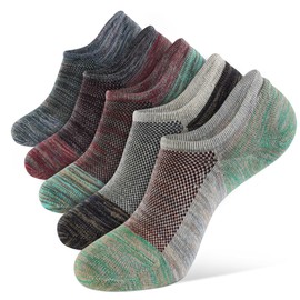 Closemate Men's Socks, Foot Cover, Ankle Socks, Odor Resistant, Sweat Absorbent, Breathable, Non-stuffy, Cotton, Ankle Socks, 5/10 Pairs Set, Tear Resistant, Multi Color B