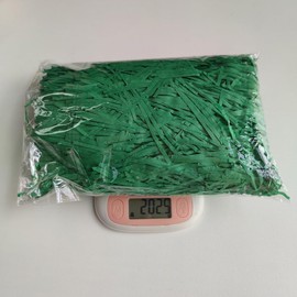 200 g Raffia, Gift Filling Material, Filling Material for Packages, Shredded Paper for Gift Box, Festival Gift Decoration Packaging – Christmas Green