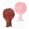Paper Wood Stamp Large Leafy Tree Design Big Printing Block