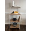 ABAHome PERA Baker's Rack, 4 Tier Kitchen Shelf Stand Coffee