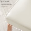 Deisy Dee Waterproof Leather Dining Room Chair Covers for Parson