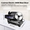 Meat Slicer,CUSIMAX Electric Deli Meat Slicer for Home,2 Removable 7.5''Stainless