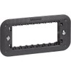 Bticino Living Now 4 Module Plate Holder, Ceramic, Modular, Black,