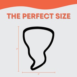 Tornado Cookie Cutter with Easy to Push Design (4.5 inches)