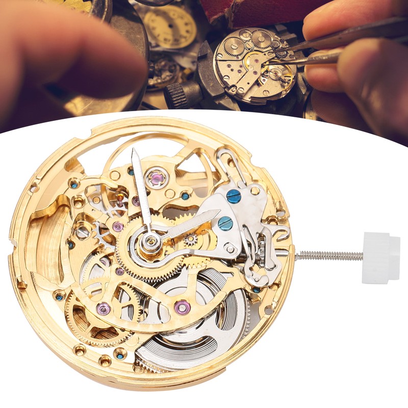 Golden 2824 Watch Movement Kit Hollow Mechanical Watch Movement Replacement
