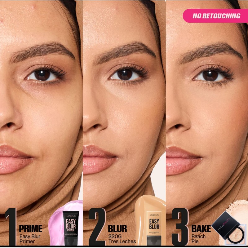 HUDABEAUTY Original Easy Blur Natural Airbrush Foundation, 30 ml, by