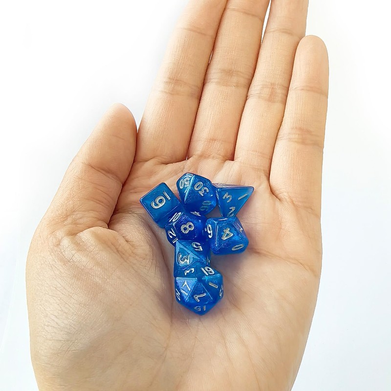 Moonstone 10mm Mini DND Dice Set for MTG RPG Dungeons