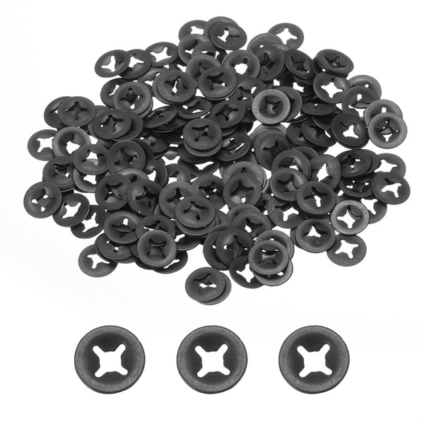 QUARKZMAN Pack of 200 Inner Tooth Star Washers M2 Compression