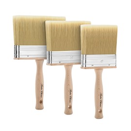 Bates- Deck Stain Brush Set, 4”, 5” and 6”, Stain Brushes for Wood, Deck Stain Applicator, Deck Brush, Wide Paint Brush, Large Paint Brushes, Wood Stain Brush, Masonry Brush, Wood Stain Applicator
