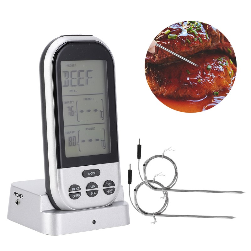 TS‑K32‑S Wireless Meat Thermometer Dual Probe Double Digital Temperature Meter