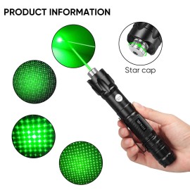 Unbranded 6000Miles Rechargeable Green Laser Pointer Pen Visible Star Beam Light Teach Pet