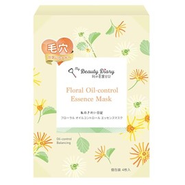 My Beautiful Diary - My Beautiful Diary - Floral Oil Control Essence Mask, Pack of 4