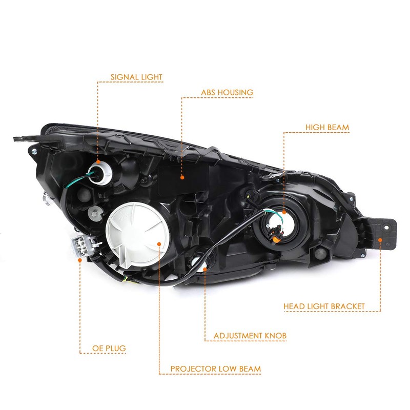 PM PERFORMOTOR Headlights Assembly Compatible with 2010-2014 Subaru Outback/Legacy, Projector