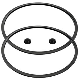 2PCS 09985 Pressure Cooker Sealing Ring Gasket & Overpressure Plug - Fits for Presto 16, 18, 23 Quart Cooker/Canner, Replacement Parts for Models 01745, 01751, 01755, 01781, 01782, 01784