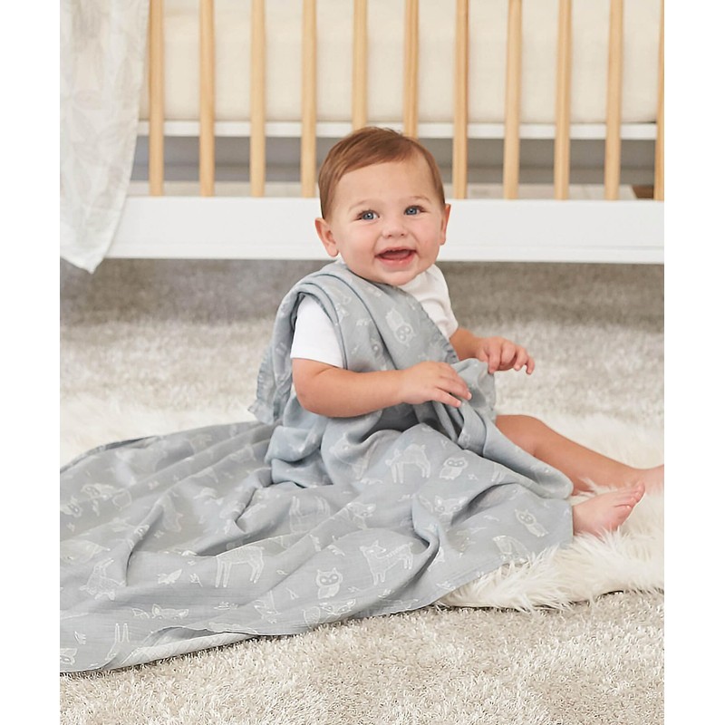 Aiden & Aney Essentials ESWS20003JB Woodsy Swaddle, Pack of 2