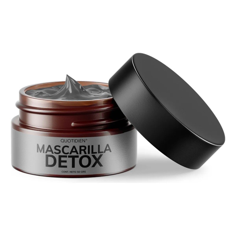 Mascarilla Detox Total – Carbón Activo & Arcilla Purificante