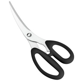 Shimomura Industry PG-402 Professional Grade Curved Blade Scissors, Dishwasher Safe, Made in Niigata, Tsubamesanjo, Black, 6.8 x 3.1 x 1.0 inches (172 x 78 x 25 mm)