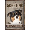 30 x 20 cm Weatherproof Tin Sign, Warning Gate Sign,