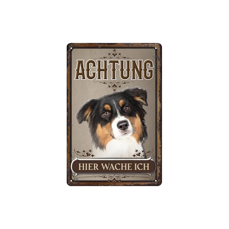 30 x 20 cm Weatherproof Tin Sign, Warning Gate Sign,