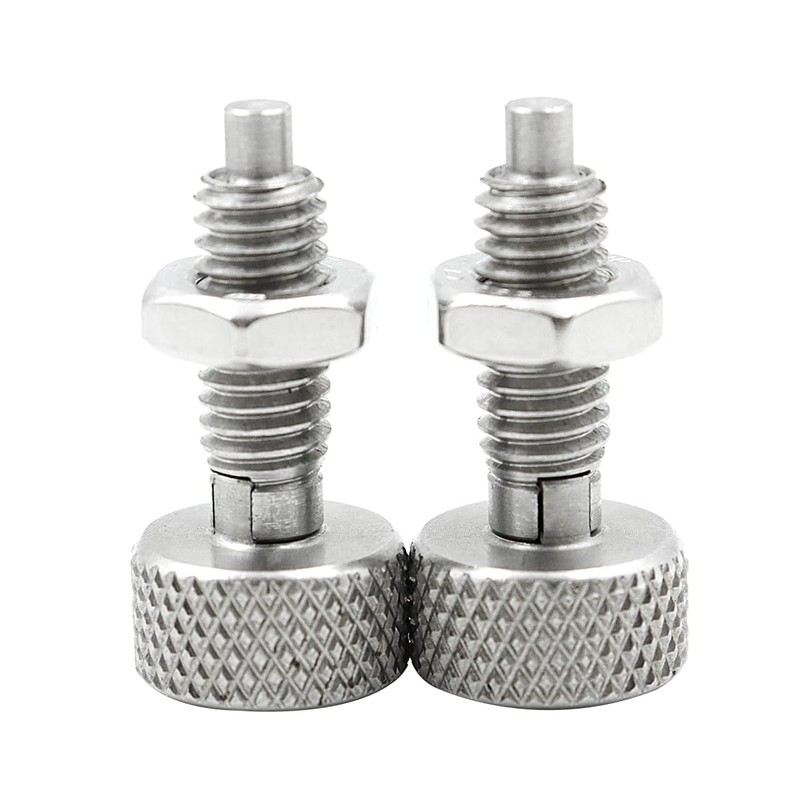 ieron 2 Pieces Hand Retractable Spring Plunger with Knurled Handle,