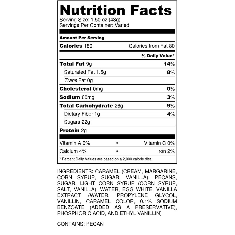 Fresh Texas Pecan Log Rolls (2 Individually Wrapped 5 oz