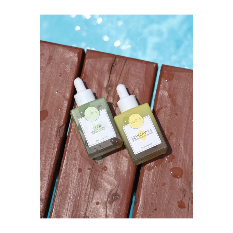Cure 31 Aloe Lemon Capsule Ampoule Duo Set 30ml /