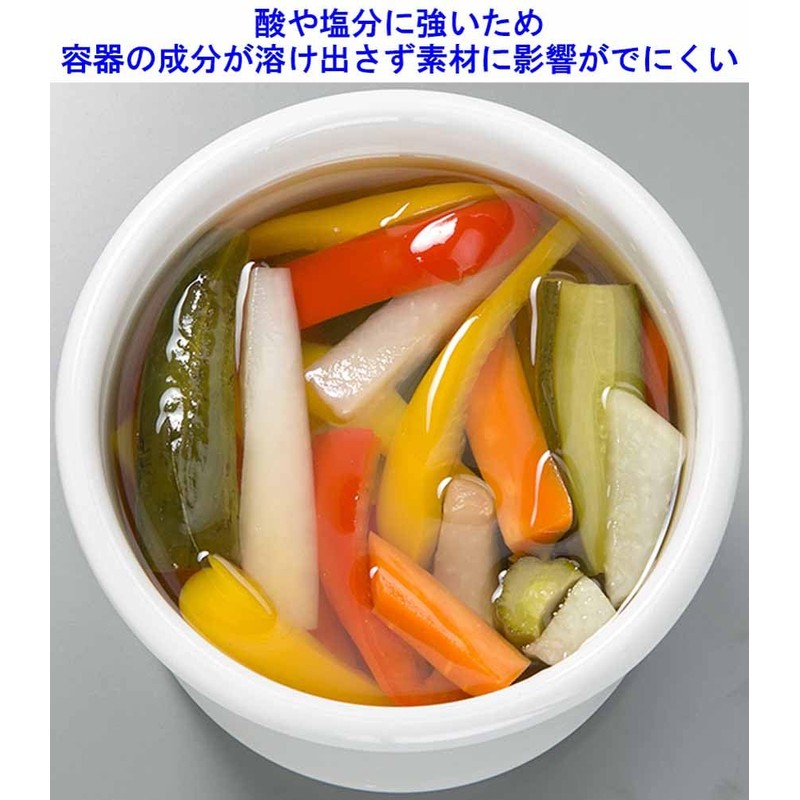 Takagi Metal FS-12W Storage Container, Canister, Umeboshi Container, Enamel, 4.7