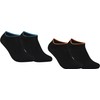 Gigando | Edge Bamboo Trainer Socks In Black With Coloured