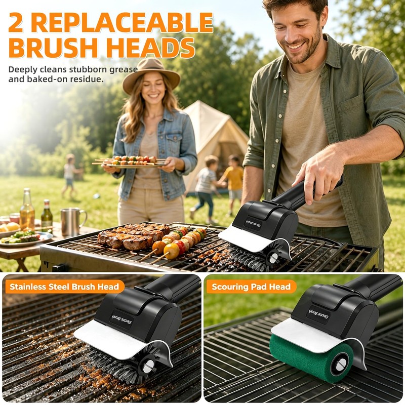 Electric Grill Brush,Grill Brush for Outdoor Grill,Grill Cleaner