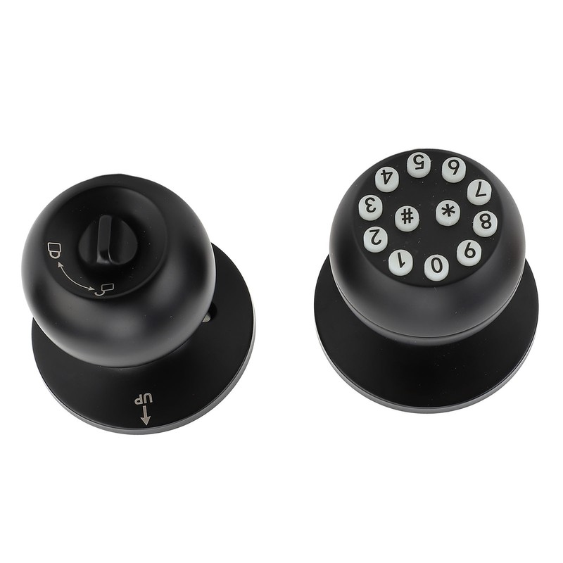 Keypad Door Knob with Lock and Key Round Ball Electronic