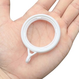 30 PCS Plastic Curtain Rings (White)