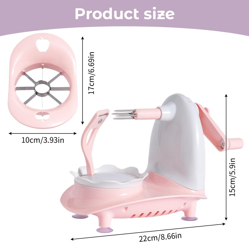 Apple Peeler, Potato Peeler Slicer Corer, Stainless Steel Pears Peeler,