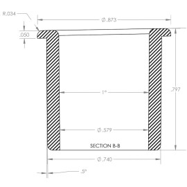 My Cable Mart 3/4inchinch CUT-HOLE SIZE White Round Wire Management Grommet **NO LID**