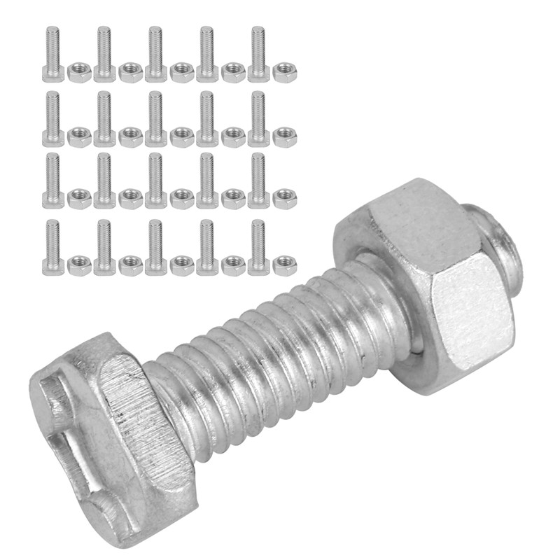 20 Set 22mm M6x22 Bolts and M6 Nut Aluminium Nuts
