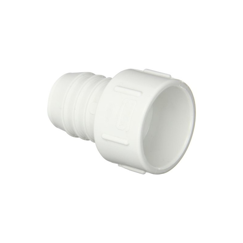 Spears 474 Series PVC Pipe Fitting, Adapter, Schedule 40, White,
