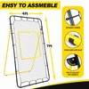 Volleyball Rebounder Net 7x4 ft, 6 Angles Adjustable Volleyball Training