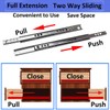 LKRXW 2 Pair (4Pcs) 17mm Drawer Runners 214mm Drawer Rail