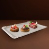 Miamex 20 White Paper Plates - Pastry / Appetizer /