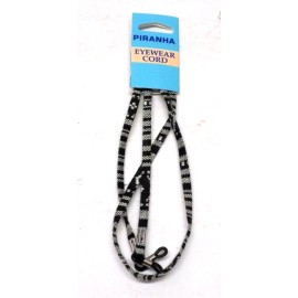 Piranha Eyewear Cord Sunglasses Holder White & Black